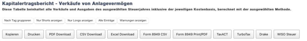 CoinTracking und WISO Steuer 1