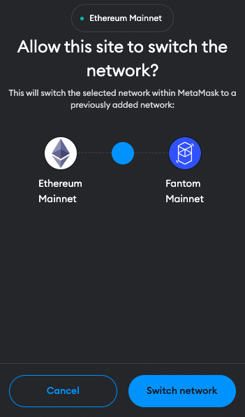 Fantom to MetaMask