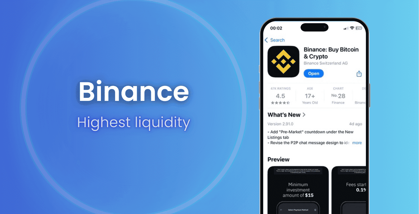 Binance crypto exchange app