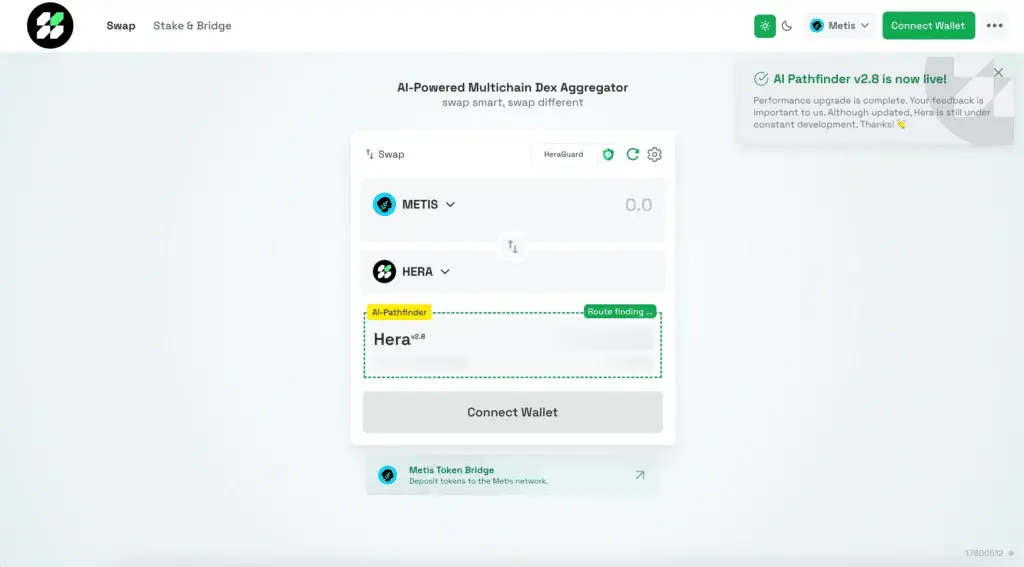 Hera Finance DEX aggregator