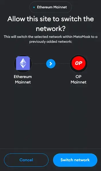Optimism to MetaMask