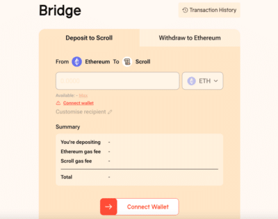 Scroll Bridge transfer interface