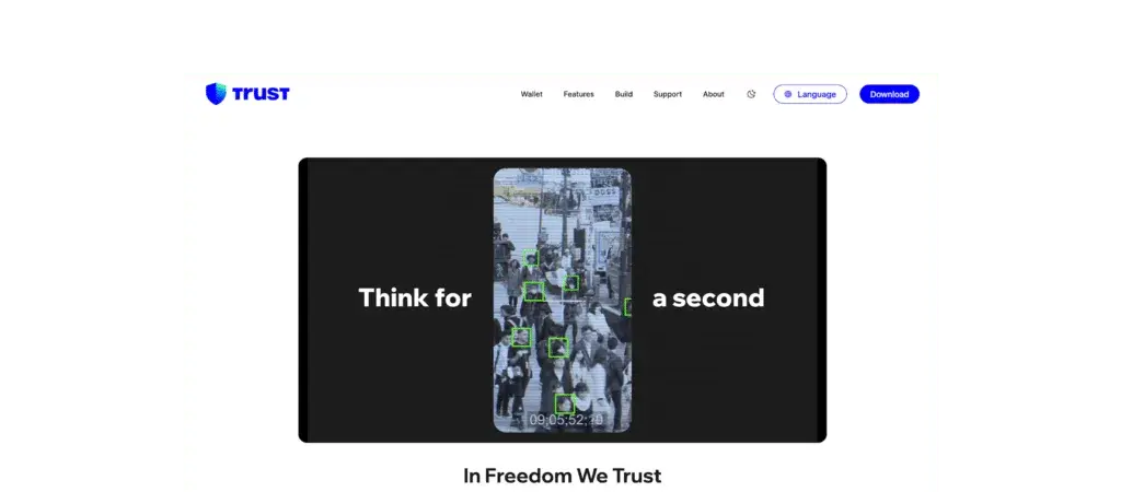 Trust Wallet - crypto wallet interface