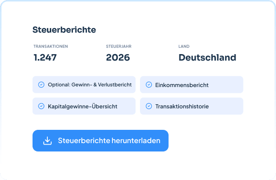 Krypto-Steuerreport in CoinTracking