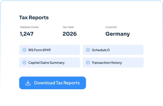 Crypto Tax Report in CoinTracking
