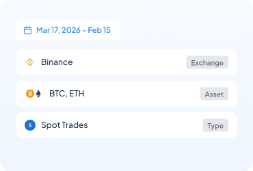 Widget de plages de dates et filtres personnalisés