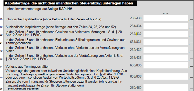 Anlage KAP Ausfüllhilfe – Kapitaleinkünfte aus Liquidity-Mining
